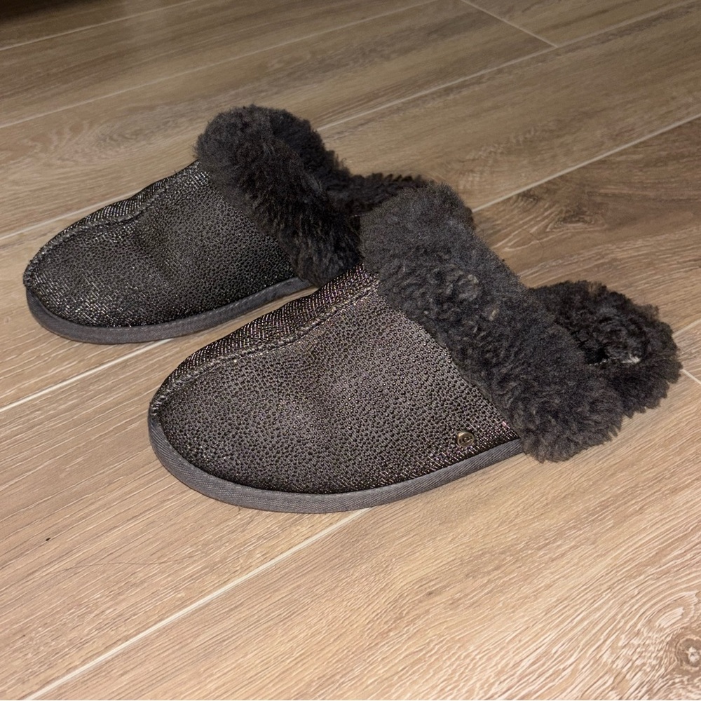 UGG SCUFFETTE SLIPPER CAVIAR DARK GREY - Picture 2 of 7